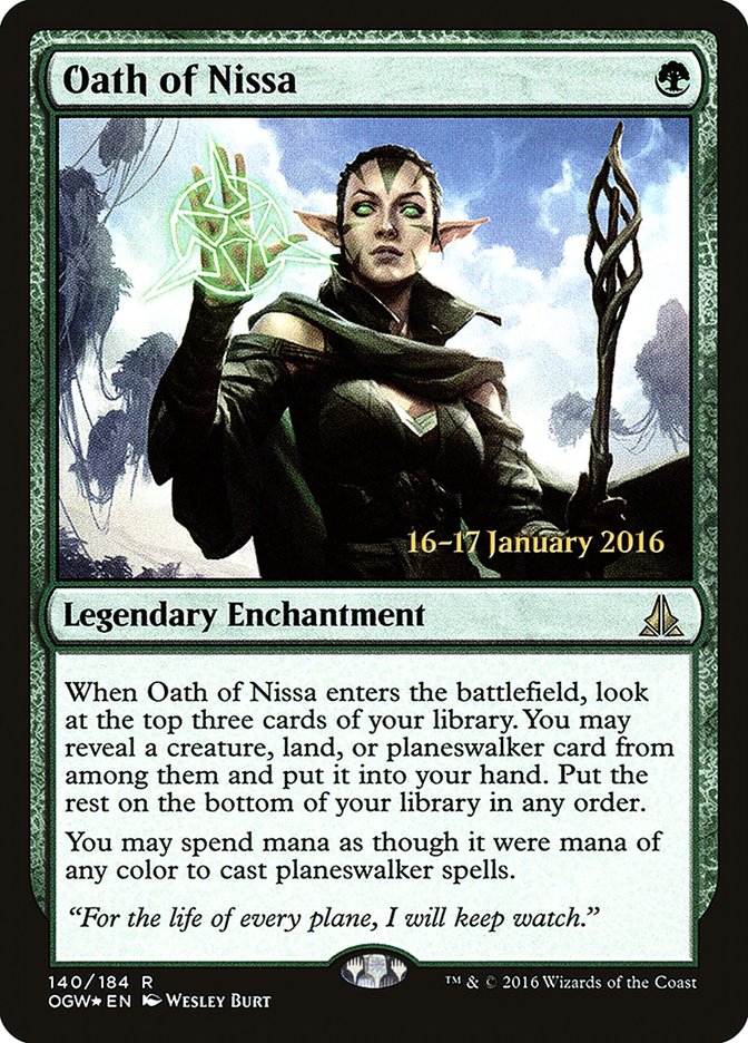 Oath of Nissa [Oath of the Gatewatch Prerelease Promos] | Gamers Paradise