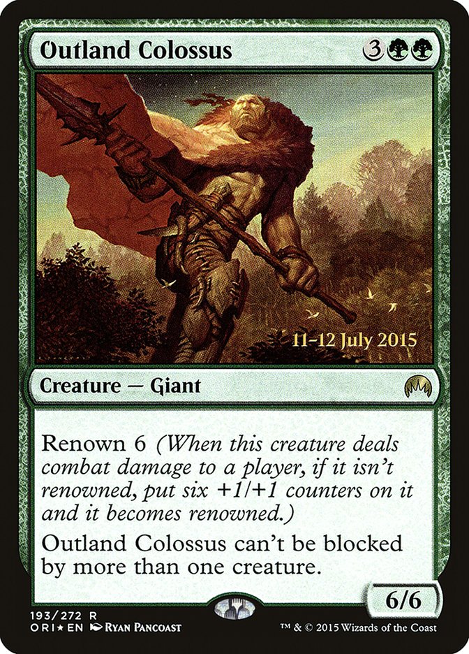 Outland Colossus [Magic Origins Prerelease Promos] | Gamers Paradise