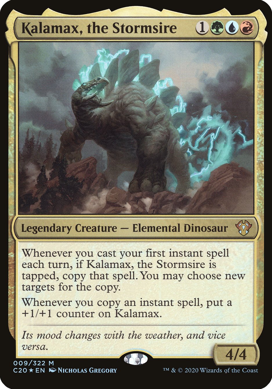Kalamax, the Stormsire (Oversized) [Commander 2020 Oversized] | Gamers Paradise