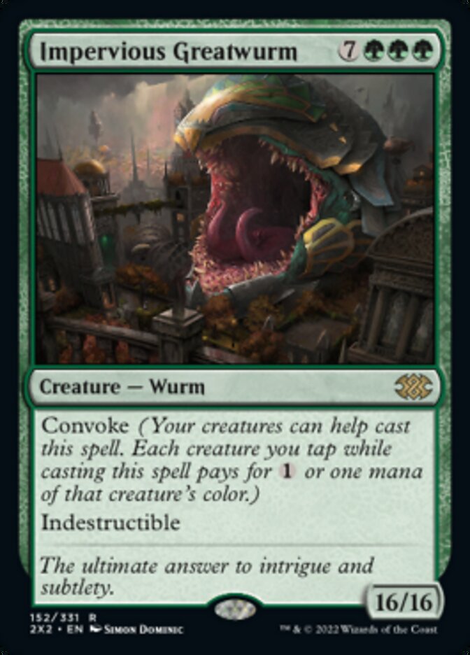 Impervious Greatwurm [Double Masters 2022] | Gamers Paradise