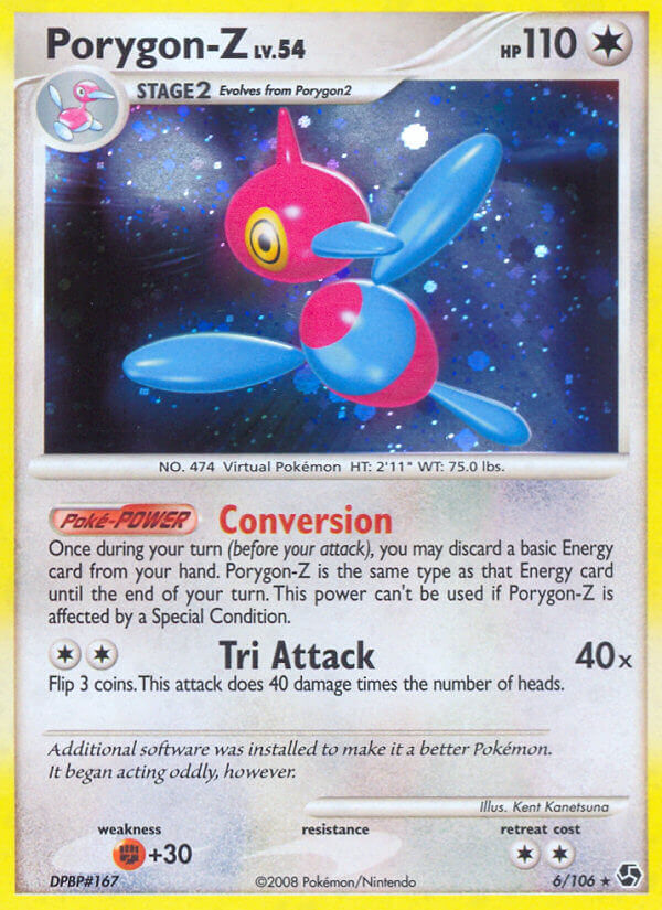 Porygon Z (6/106) (Theme Deck Exclusive) [Diamond & Pearl: Great Encounters] | Gamers Paradise