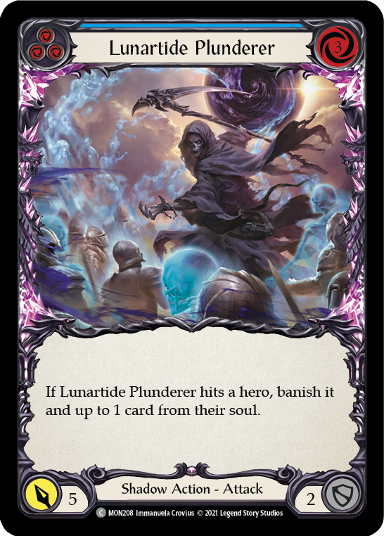 Lunartide Plunderer (Blue) [MON208] 1st Edition Normal | Gamers Paradise