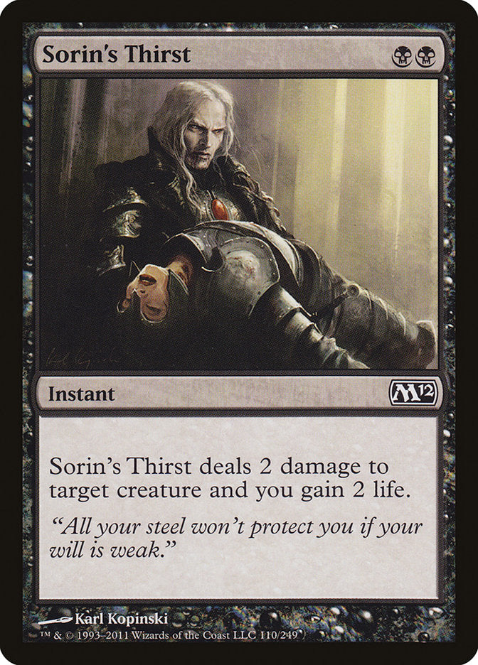 Sorin's Thirst [Magic 2012] | Gamers Paradise