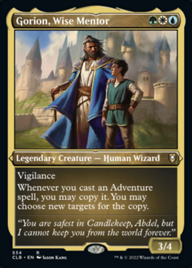 Gorion, Wise Mentor (Foil Etched) [Commander Legends: Battle for Baldur's Gate] | Gamers Paradise