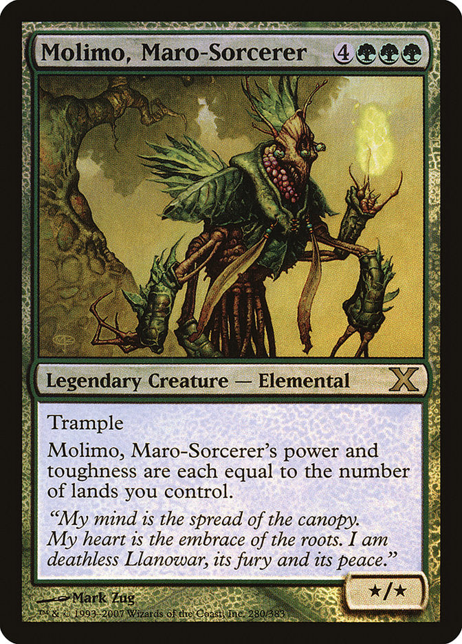 Molimo, Maro-Sorcerer (Premium Foil) [Tenth Edition] | Gamers Paradise