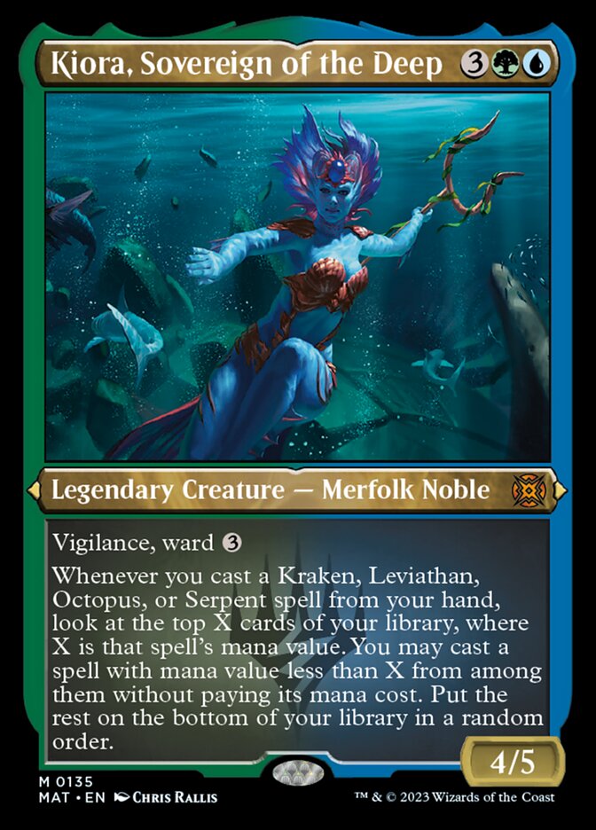 Kiora, Sovereign of the Deep (Foil Etched) [March of the Machine: The Aftermath] | Gamers Paradise