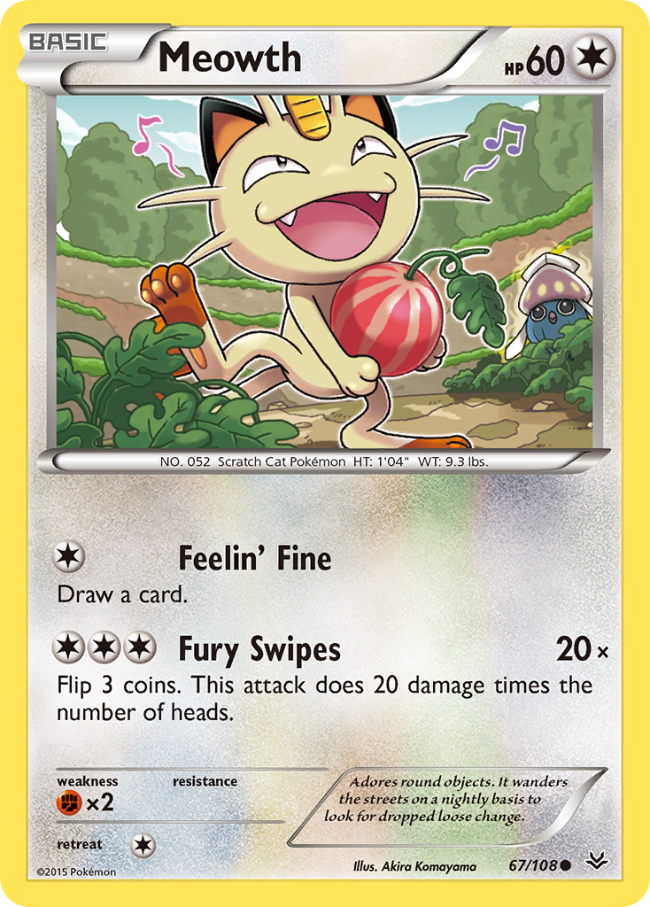 Meowth (67/108) [XY: Roaring Skies] | Gamers Paradise