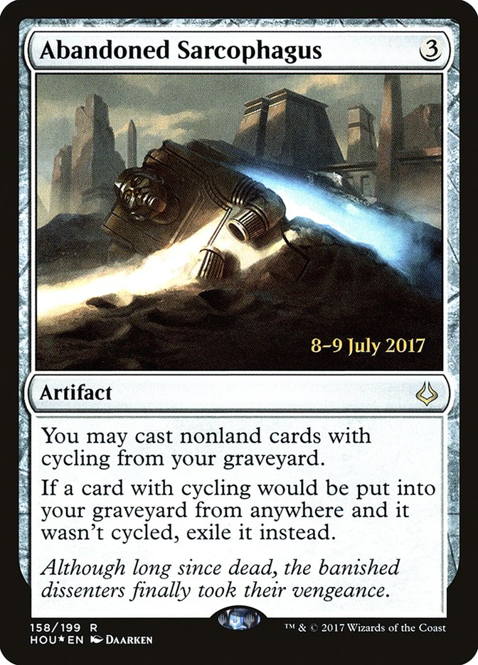 Abandoned Sarcophagus [Hour of Devastation Prerelease Promos] | Gamers Paradise