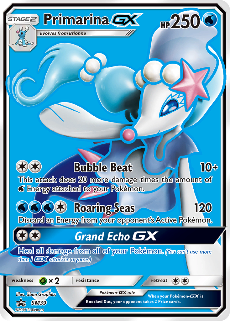 Primarina GX (SM39) [Sun & Moon: Black Star Promos] | Gamers Paradise