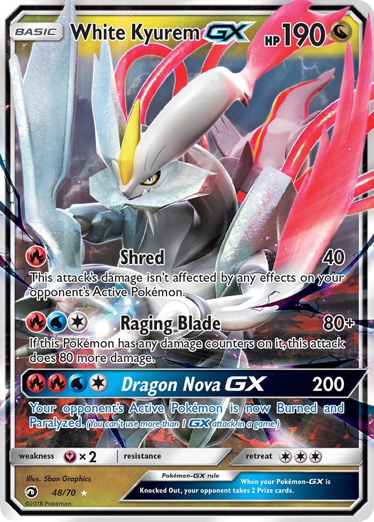 White Kyurem GX (48/70) [Sun & Moon: Dragon Majesty] | Gamers Paradise