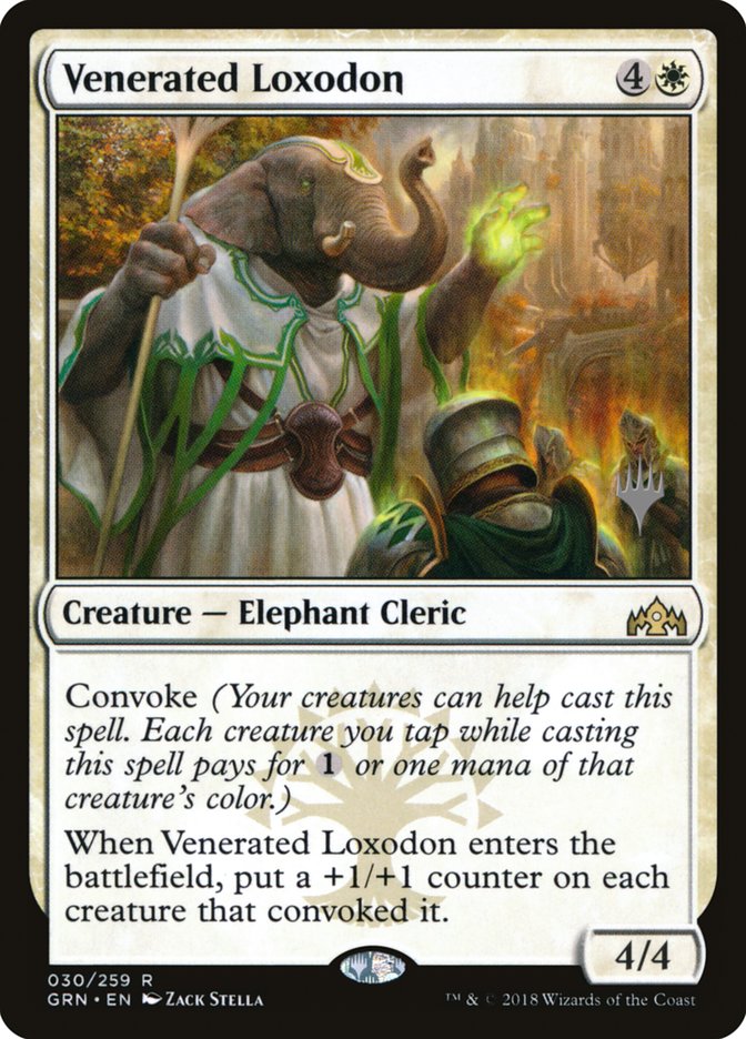 Venerated Loxodon (Promo Pack) [Guilds of Ravnica Promos] | Gamers Paradise