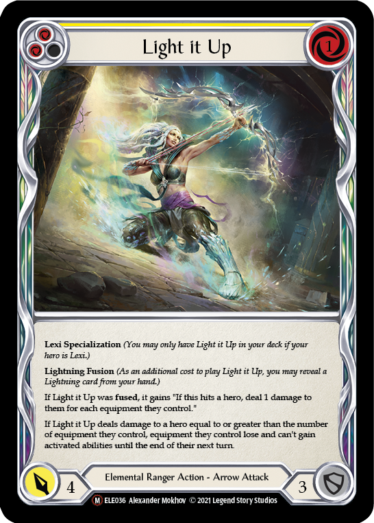 Light it Up [U-ELE036] Unlimited Rainbow Foil | Gamers Paradise