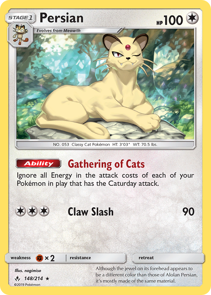 Persian (148/214) [Sun & Moon: Unbroken Bonds] | Gamers Paradise
