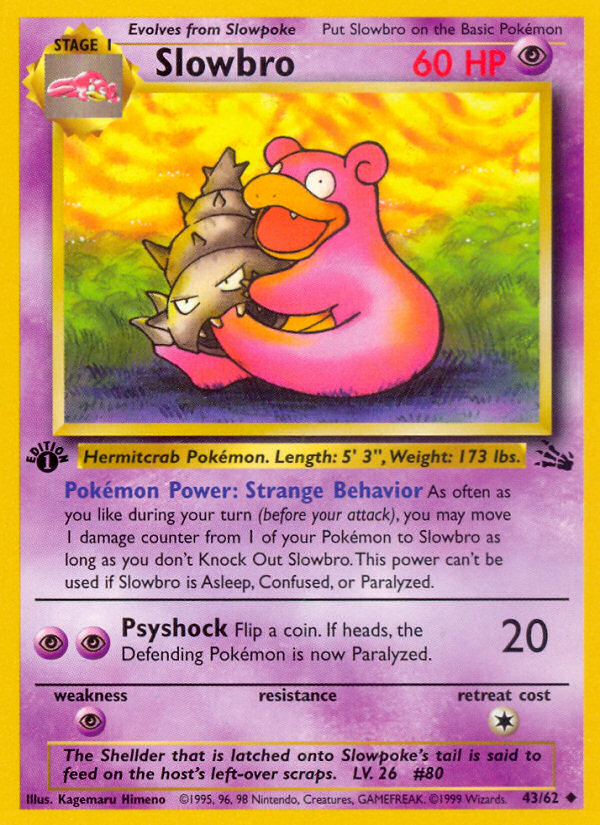 Slowbro (43/62) [Fossil 1st Edition] | Gamers Paradise
