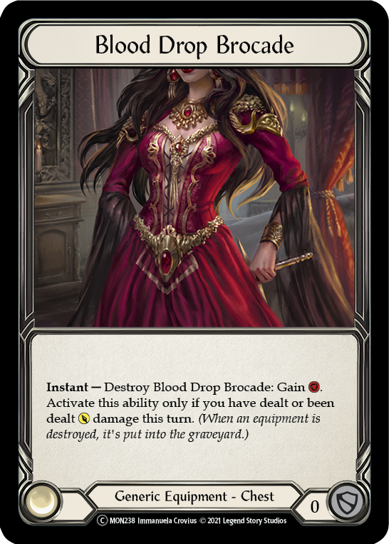 Blood Drop Brocade [U-MON238-RF] Unlimited Rainbow Foil | Gamers Paradise