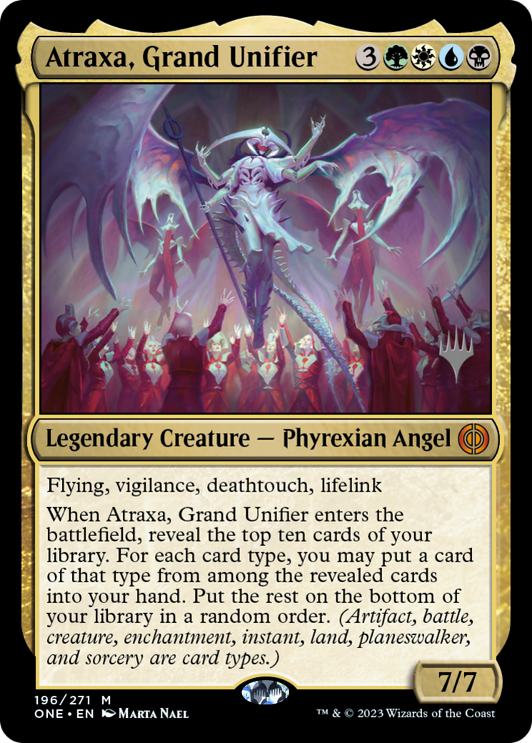 Atraxa, Grand Unifier (Promo Pack) [Phyrexia: All Will Be One Promos] | Gamers Paradise