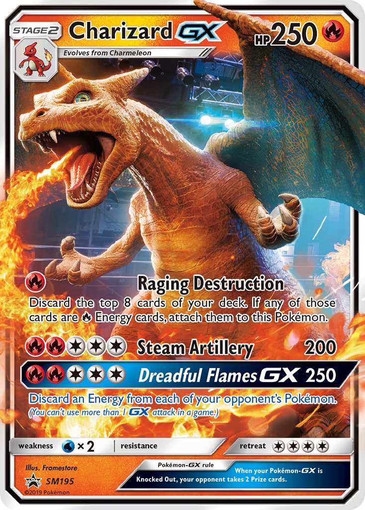 Charizard GX (SM195) [Sun & Moon: Black Star Promos] | Gamers Paradise