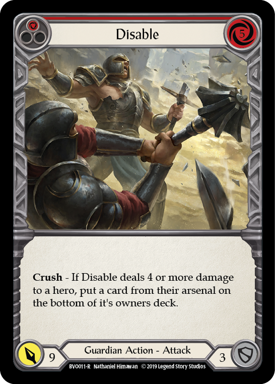 Disable (Red) [BVO011-R] 1st Edition Normal | Gamers Paradise