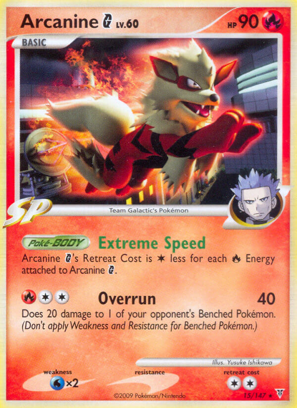 Arcanine G (15/147) (Theme Deck Exclusive) [Platinum: Supreme Victors] | Gamers Paradise