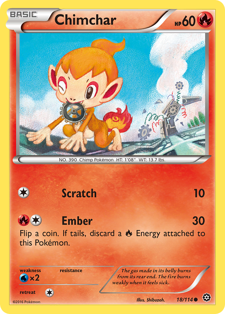 Chimchar (18/114) [XY: Steam Siege] | Gamers Paradise