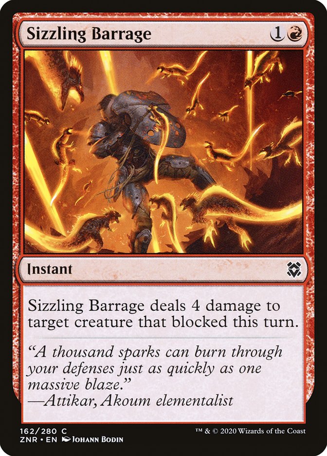 Sizzling Barrage [Zendikar Rising] | Gamers Paradise