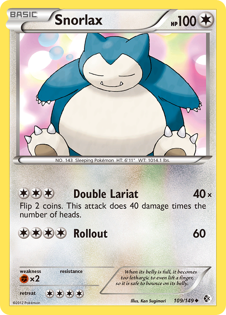 Snorlax (109/149) [Black & White: Boundaries Crossed] | Gamers Paradise