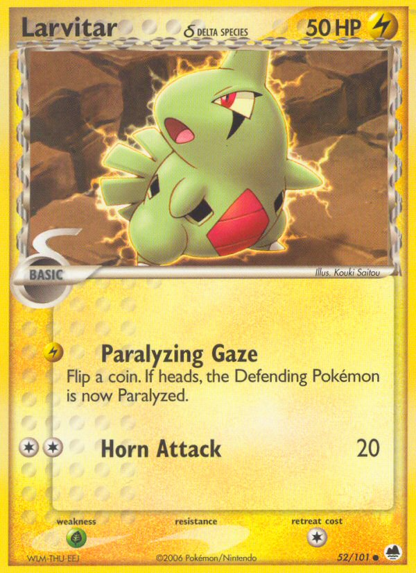 Larvitar (52/101) (Delta Species) [EX: Dragon Frontiers] | Gamers Paradise