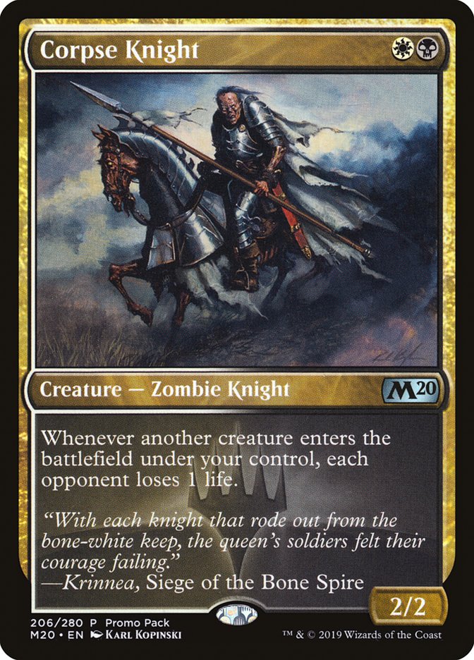 Corpse Knight (Promo Pack) [Core Set 2020 Promos] | Gamers Paradise