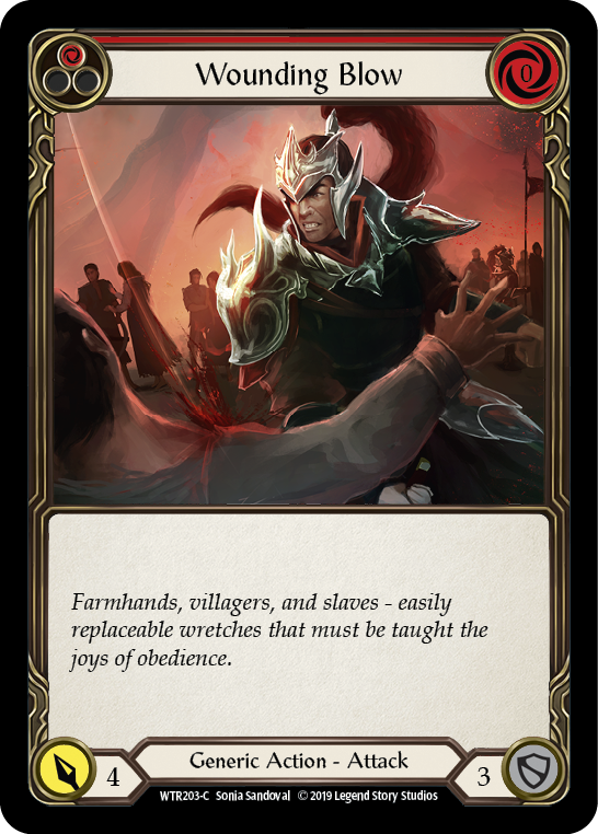 Wounding Blow (Red) [WTR203-C] Alpha Print Rainbow Foil | Gamers Paradise
