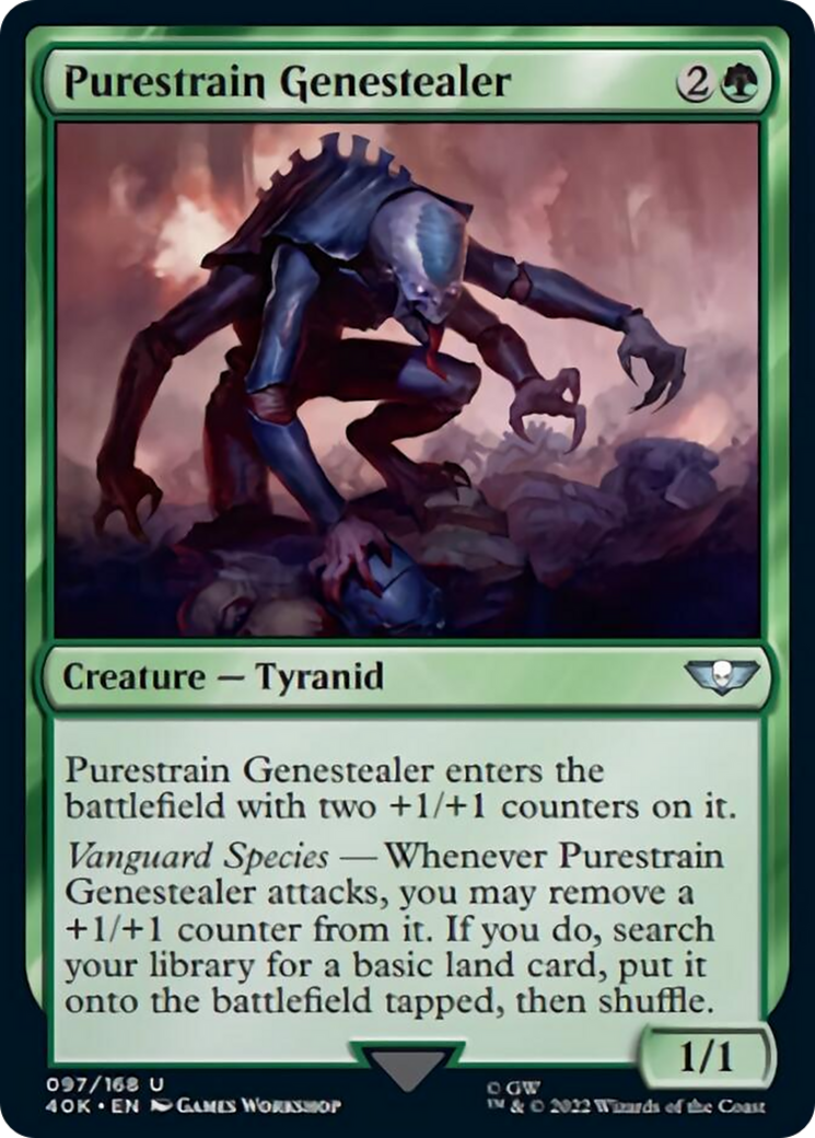 Purestrain Genestealer (Surge Foil) [Universes Beyond: Warhammer 40,000] | Gamers Paradise