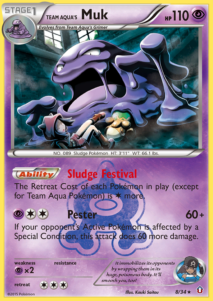 Team Aqua's Muk (8/34) [XY: Double Crisis] | Gamers Paradise