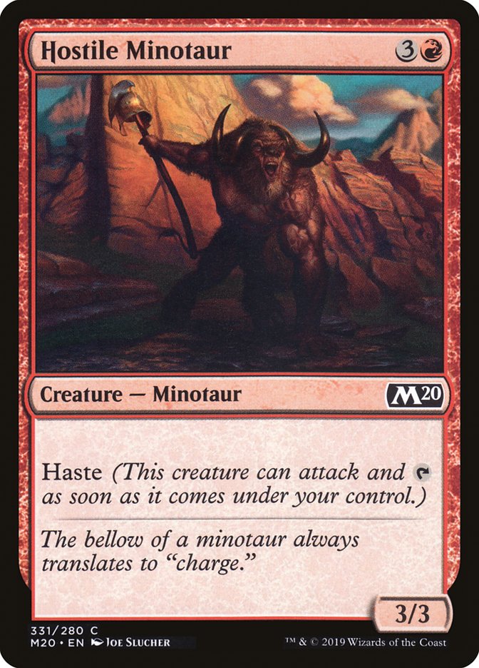 Hostile Minotaur [Core Set 2020] | Gamers Paradise