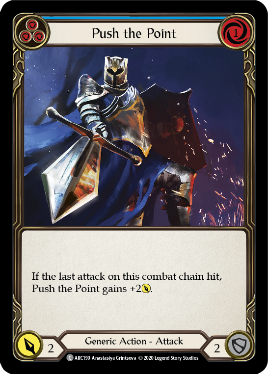 Push the Point (Blue) [U-ARC190] Unlimited Rainbow Foil | Gamers Paradise