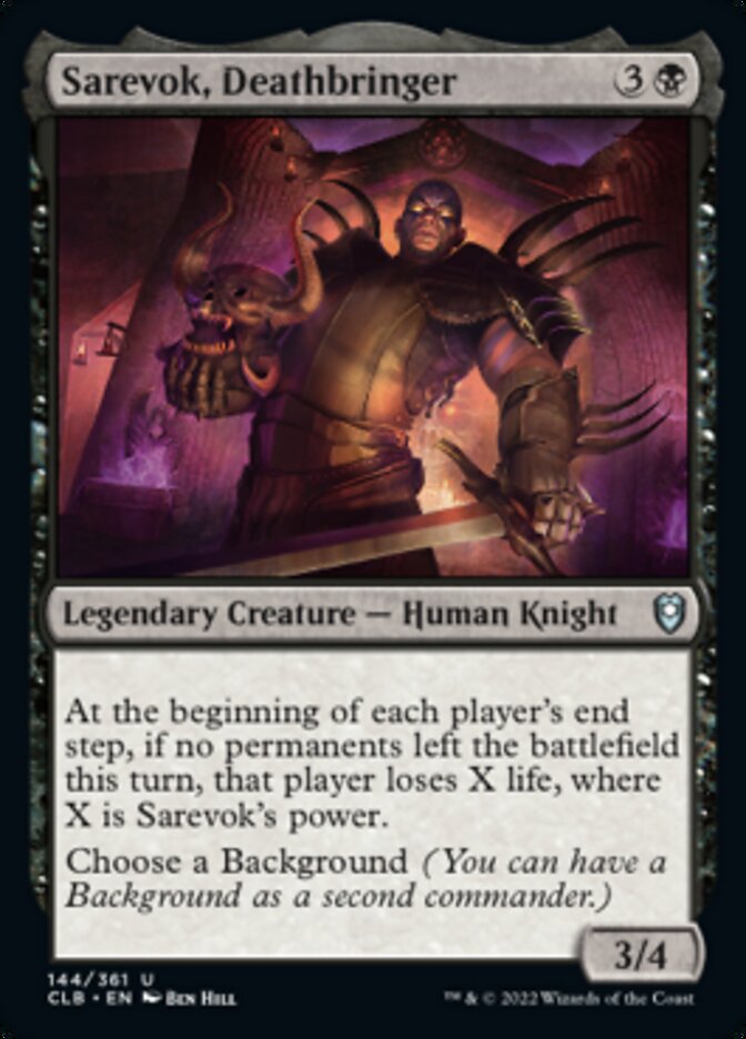 Sarevok, Deathbringer [Commander Legends: Battle for Baldur's Gate] | Gamers Paradise