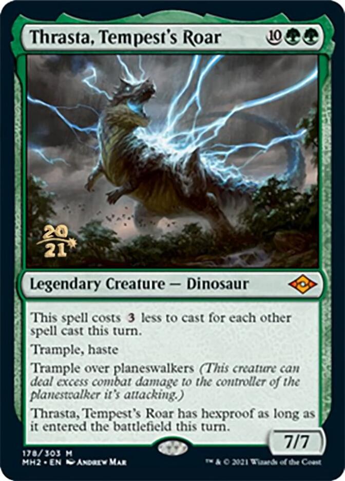 Thrasta, Tempest's Roar [Modern Horizons 2 Prerelease Promos] | Gamers Paradise