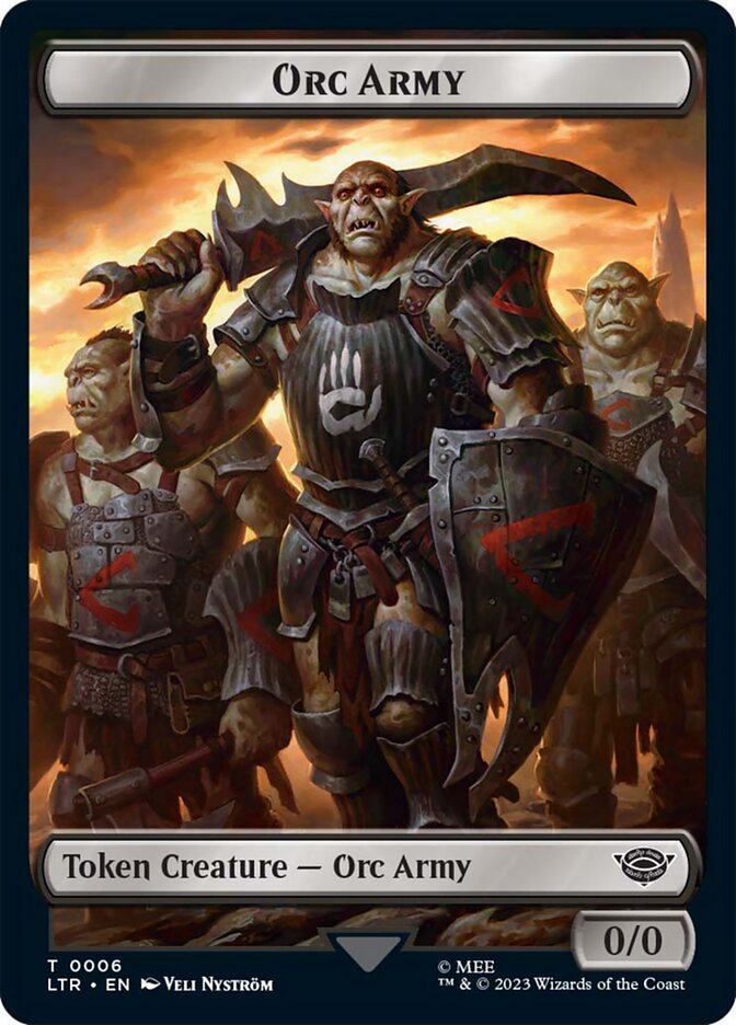 Orc Army Token (06) [The Lord of the Rings: Tales of Middle-Earth Tokens] | Gamers Paradise