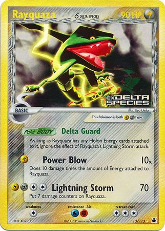 Rayquaza (13/113) (Delta Species) (Stamped) [EX: Delta Species] | Gamers Paradise