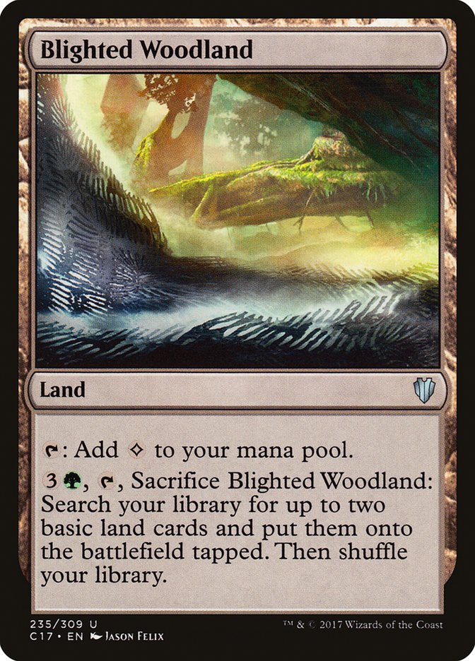 Blighted Woodland [Commander 2017] | Gamers Paradise