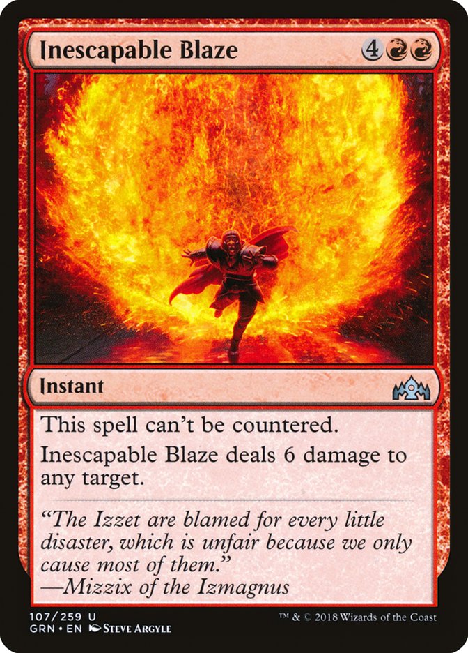 Inescapable Blaze [Guilds of Ravnica] | Gamers Paradise