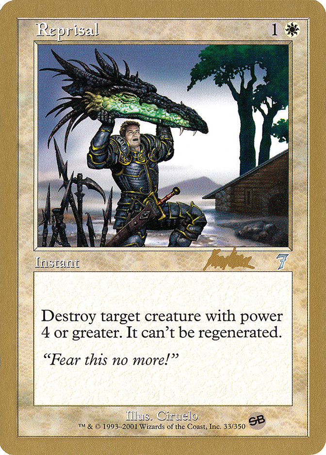 Reprisal (Brian Kibler) (SB) [World Championship Decks 2002] | Gamers Paradise