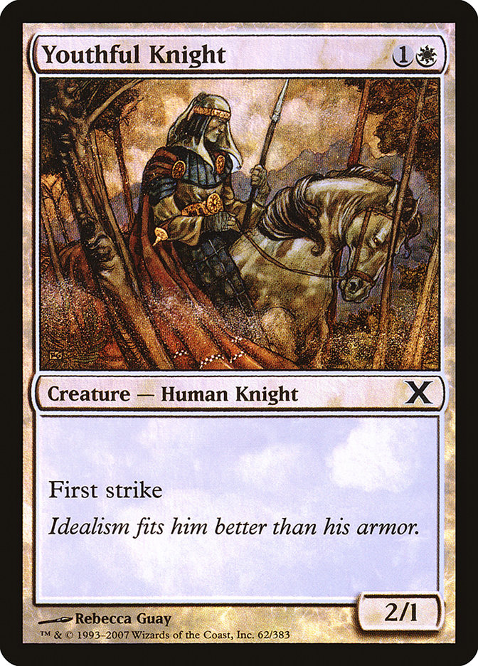Youthful Knight (Premium Foil) [Tenth Edition] | Gamers Paradise