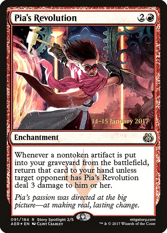 Pia's Revolution [Aether Revolt Prerelease Promos] | Gamers Paradise