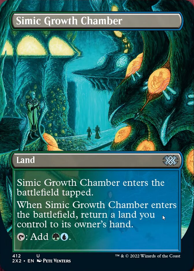 Simic Growth Chamber (Borderless Alternate Art) [Double Masters 2022] | Gamers Paradise