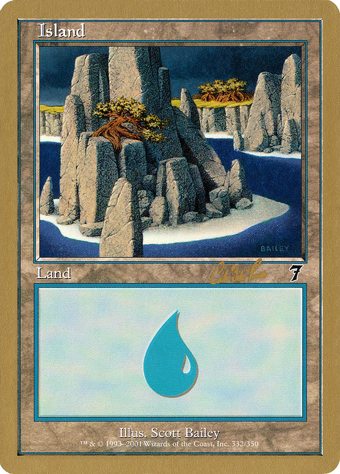 Island (cr332) (Carlos Romao) [World Championship Decks 2002] | Gamers Paradise