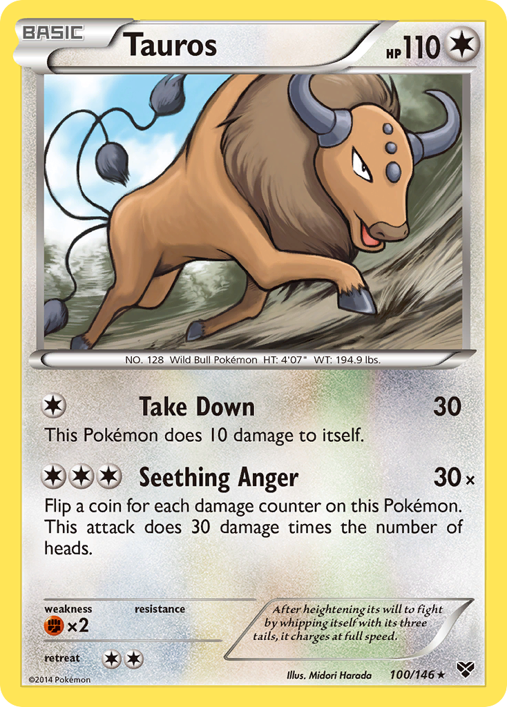 Tauros (100/146) [XY: Base Set] | Gamers Paradise