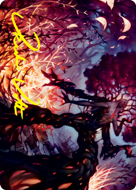 Splendid Reclamation Art Card (Gold-Stamped Signature) [Innistrad: Crimson Vow Art Series] | Gamers Paradise