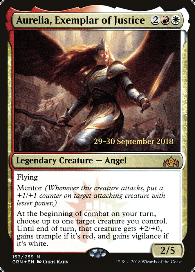 Aurelia, Exemplar of Justice [Guilds of Ravnica Prerelease Promos] | Gamers Paradise