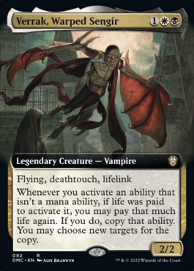 Verrak, Warped Sengir (Extended Art) [Dominaria United Commander] | Gamers Paradise