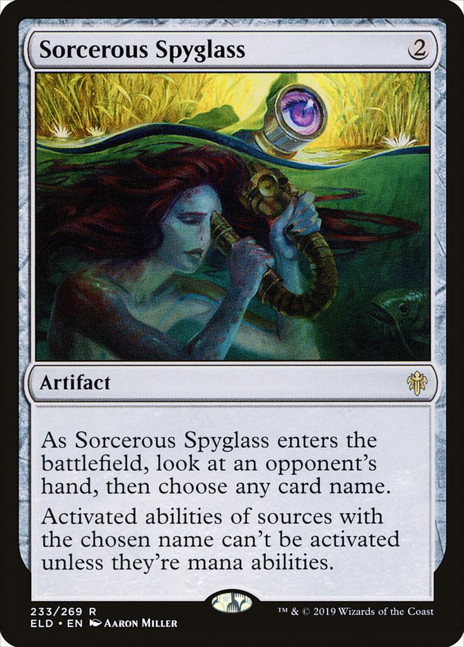 Sorcerous Spyglass [Throne of Eldraine] | Gamers Paradise