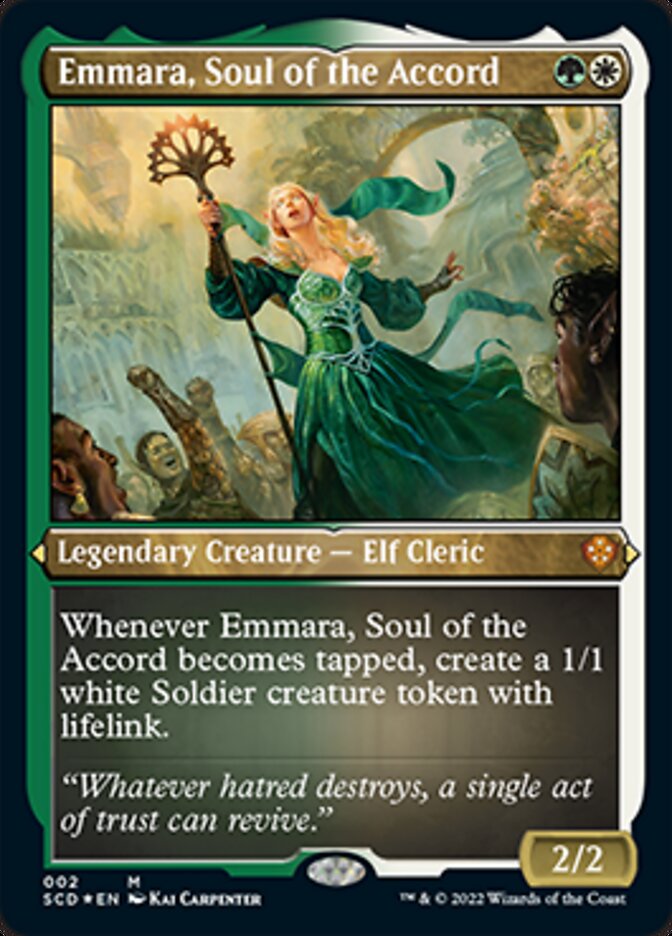 Emmara, Soul of the Accord (Foil Etched) [Starter Commander Decks] | Gamers Paradise